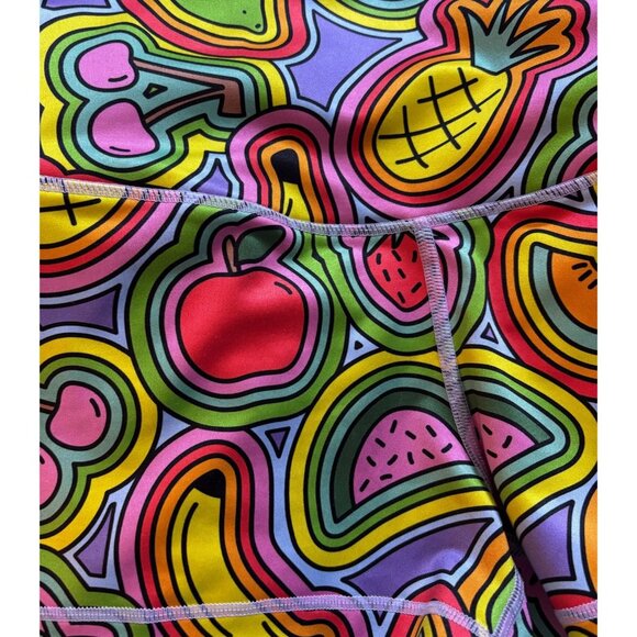 WodBottom Women’s Black Multicolor Stretch Fitness Gym Shorts Size Small - Picture 4 of 6